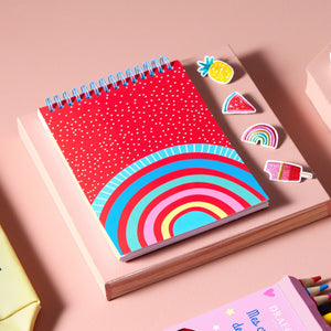 Cuaderno espiral A5 - 180 páginas - Rayas de cebra multicolores – Draeger  Paris