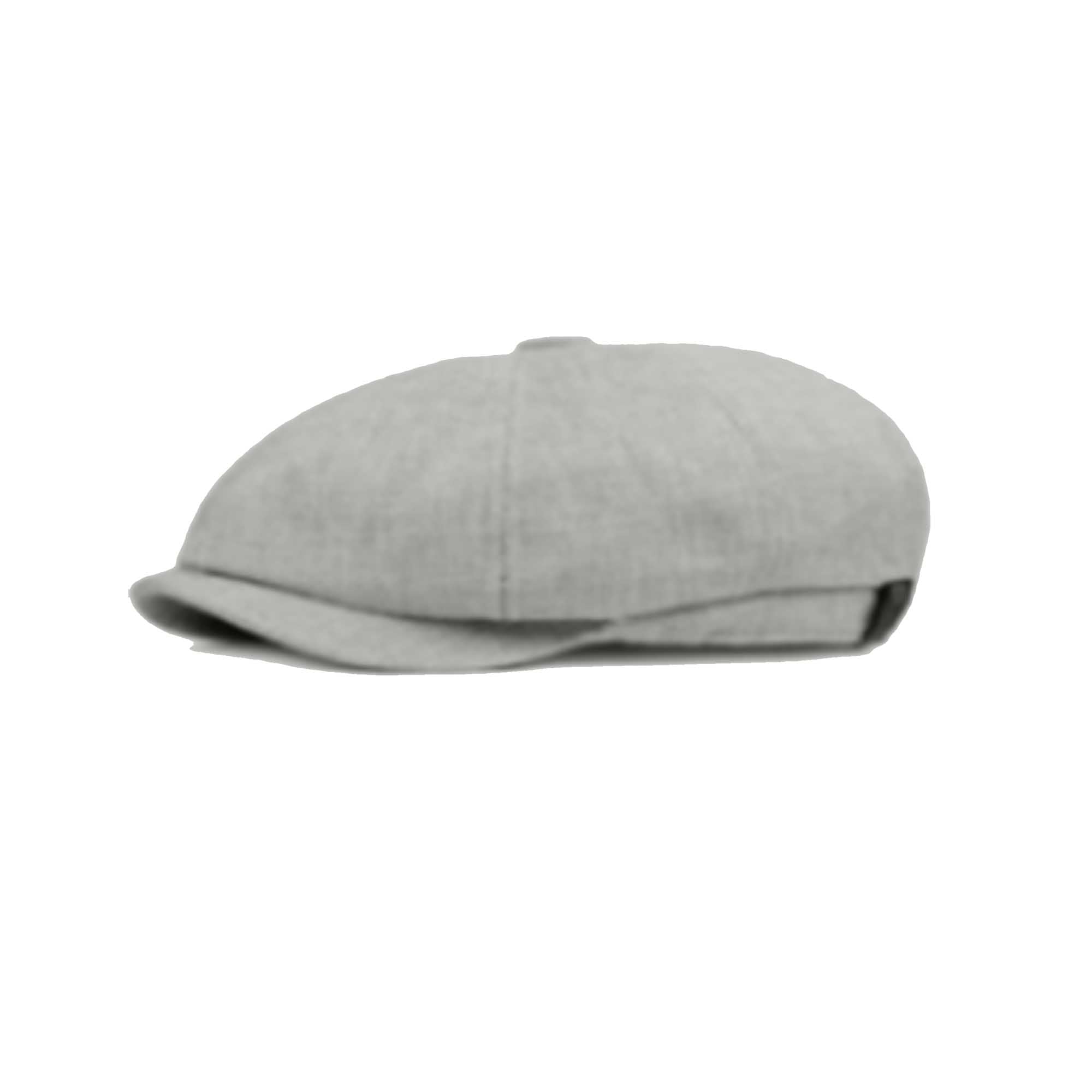 Flat cap - Plain Gray - One size elasticated - Men - Draeger