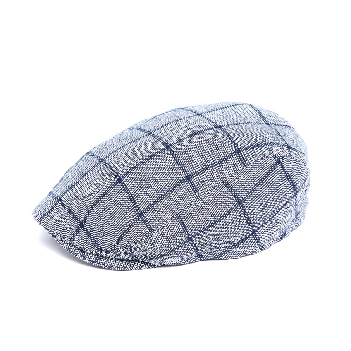 Casquette plate à carreaux - Bleue - Homme - Taille unique - Draeger