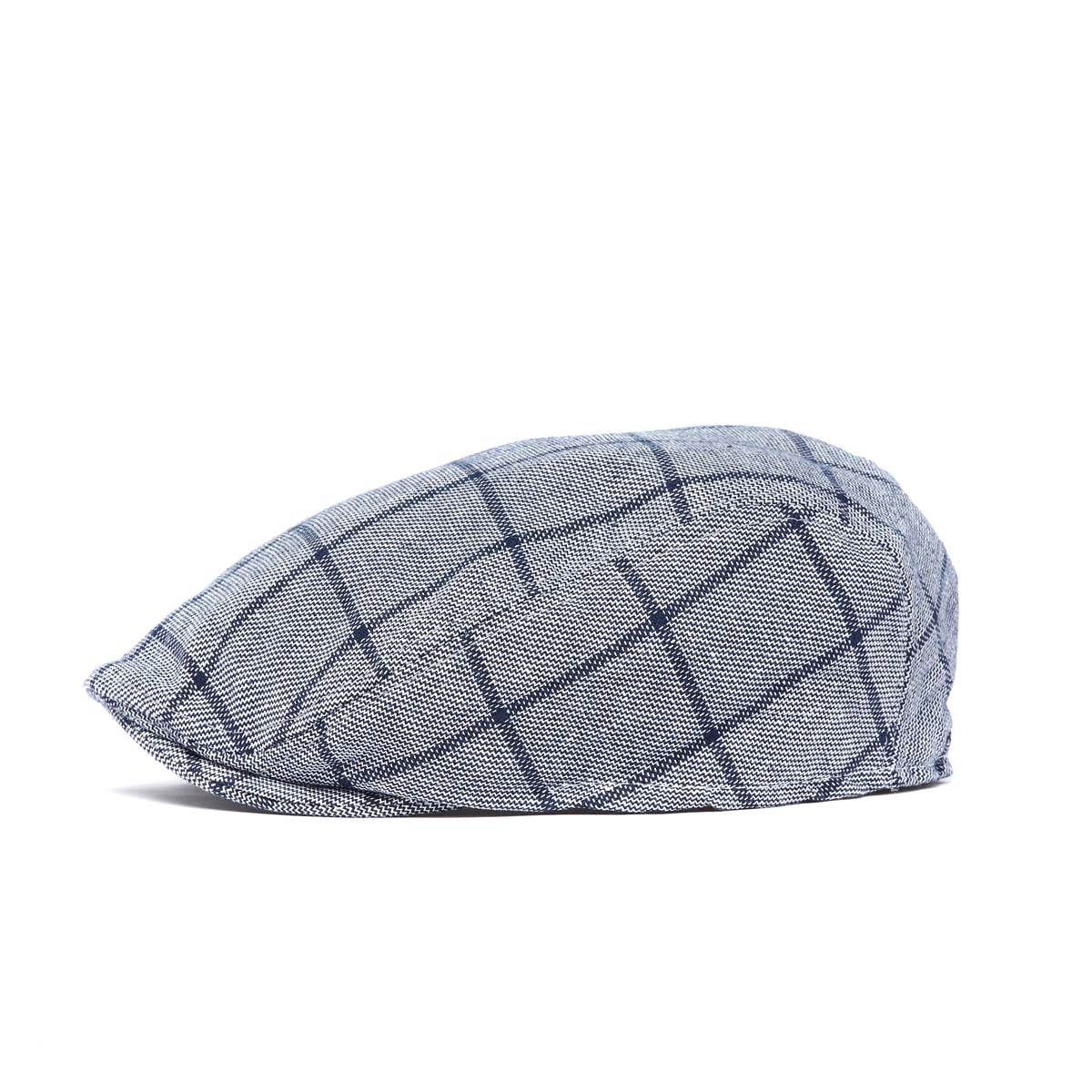 Casquette plate à carreaux - Bleue - Homme - Taille unique - Draeger