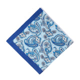 Bandana en coton motif paisley - gris