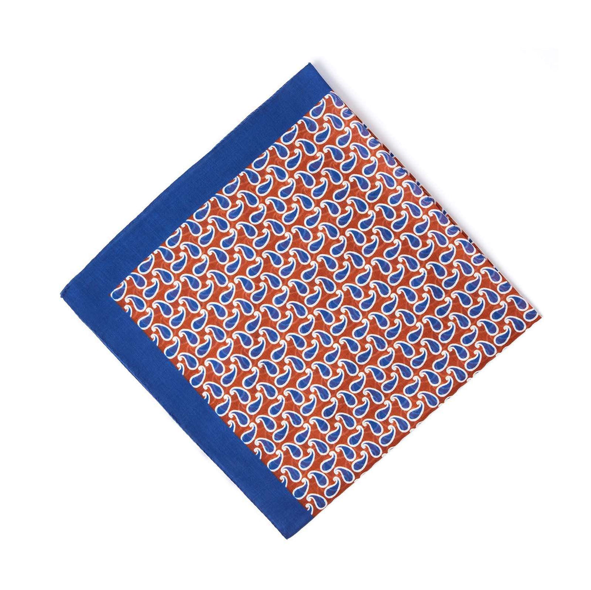 Bandana en coton motif paisley - ocre