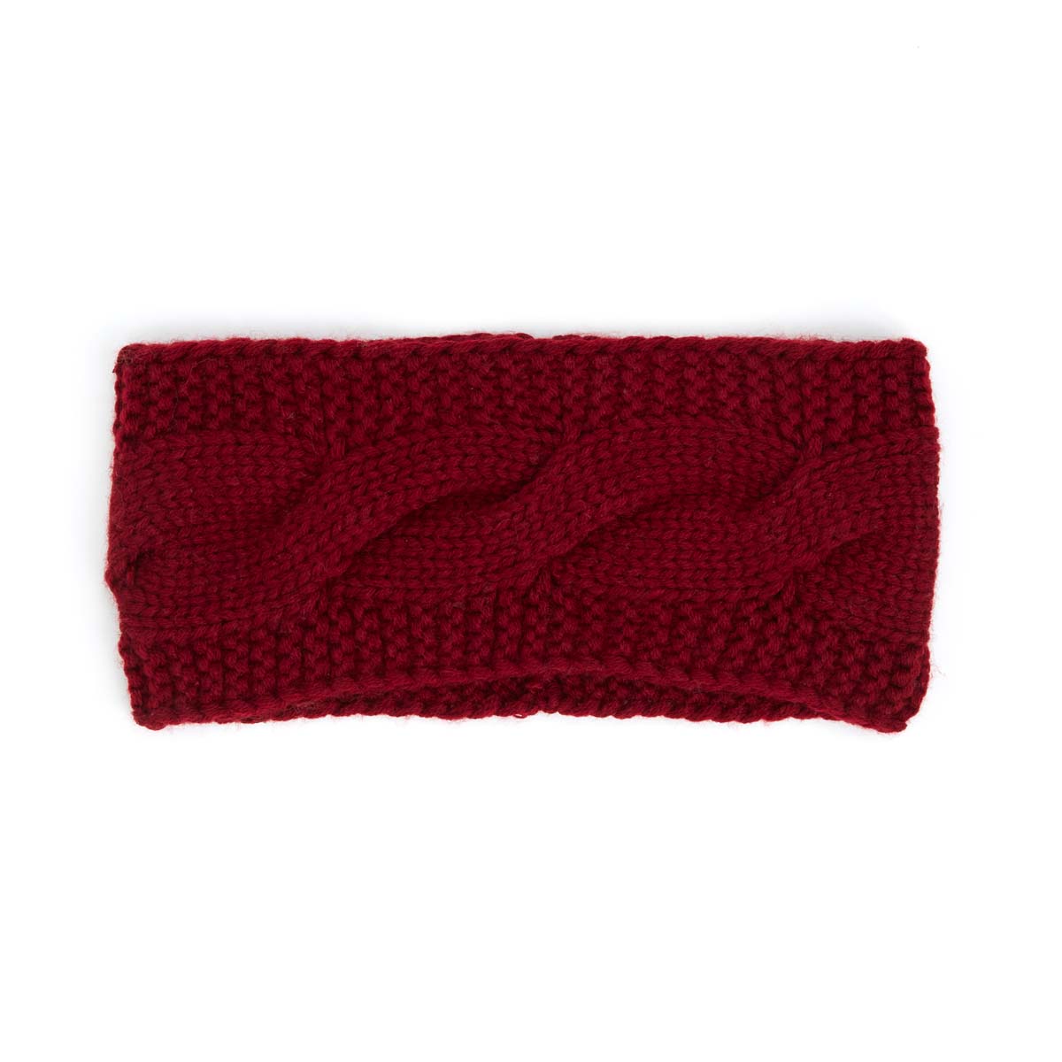 Bandeau Torsade Bordeaux