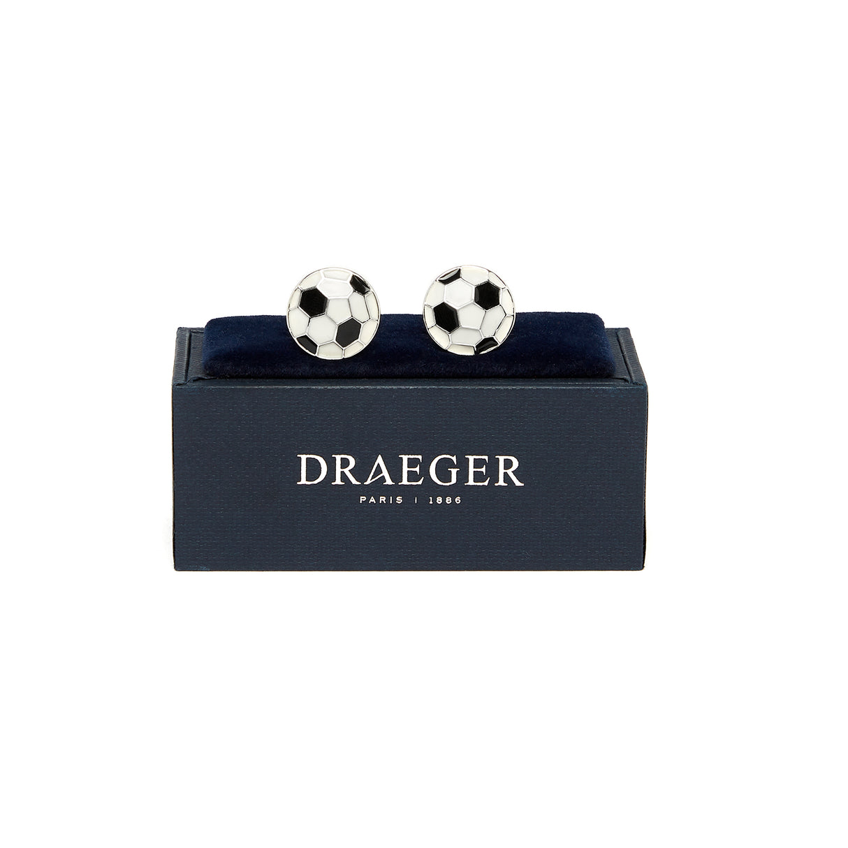 Boutons de manchettes - Ballon de football - Noir et Blanc - Homme