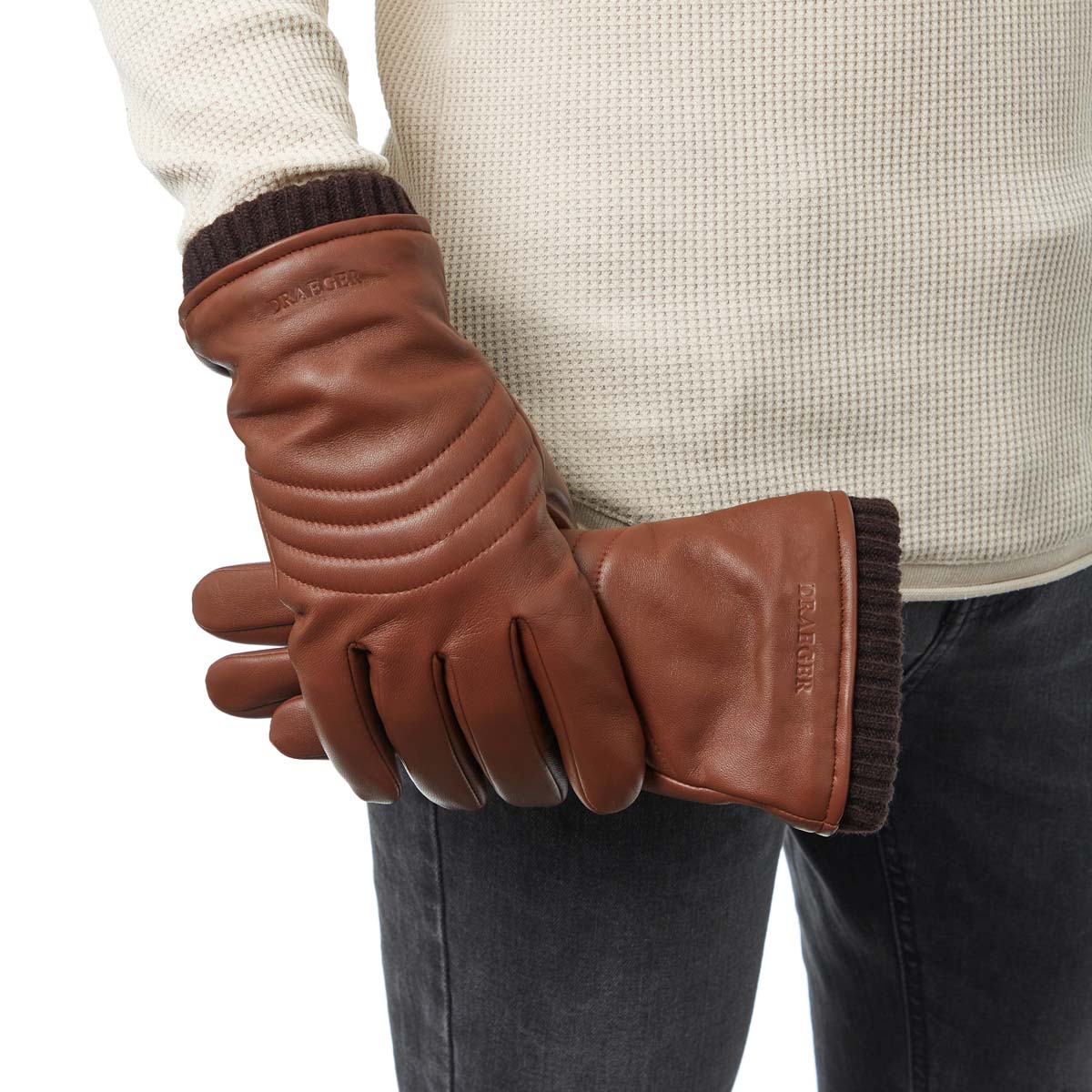 Gants homme surpiqués - 100% cuir