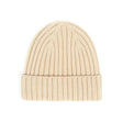 Bonnet Cotelé Uni Beige - Taille unique