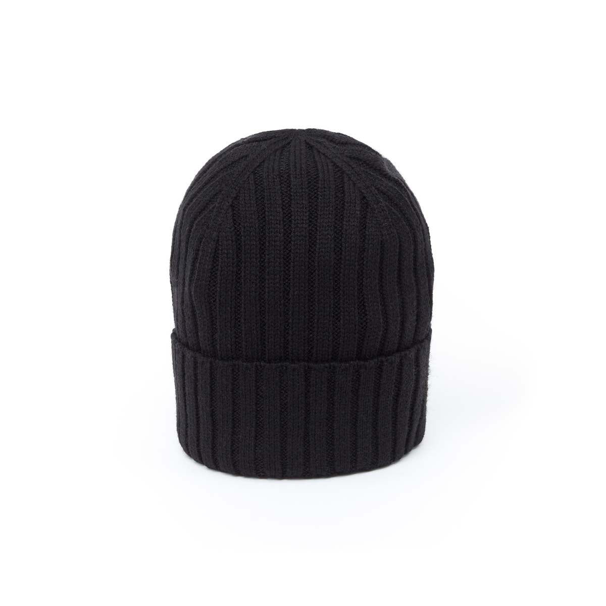 Bonnet Cotelé Noir - Homme