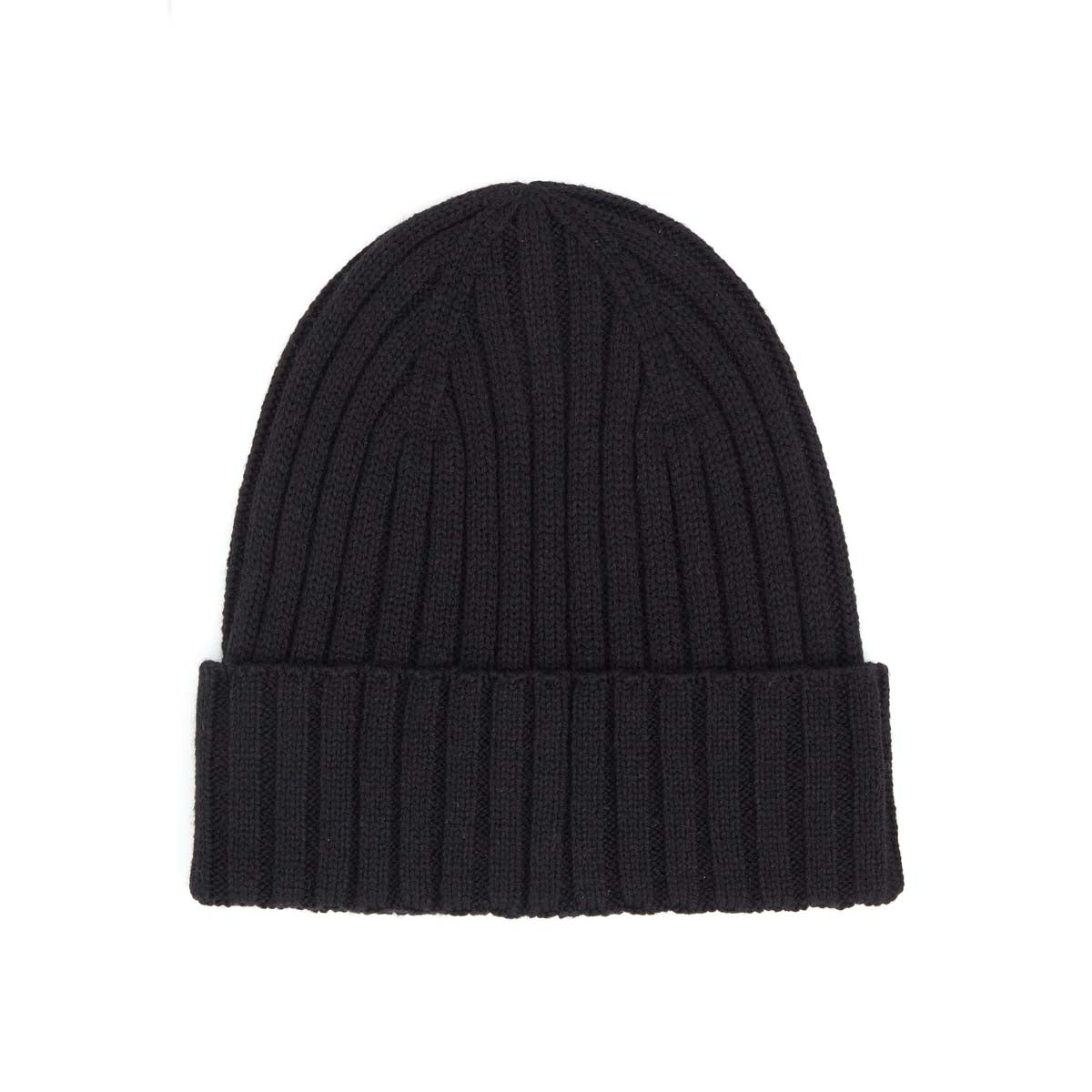 Bonnet Cotelé Noir - Homme