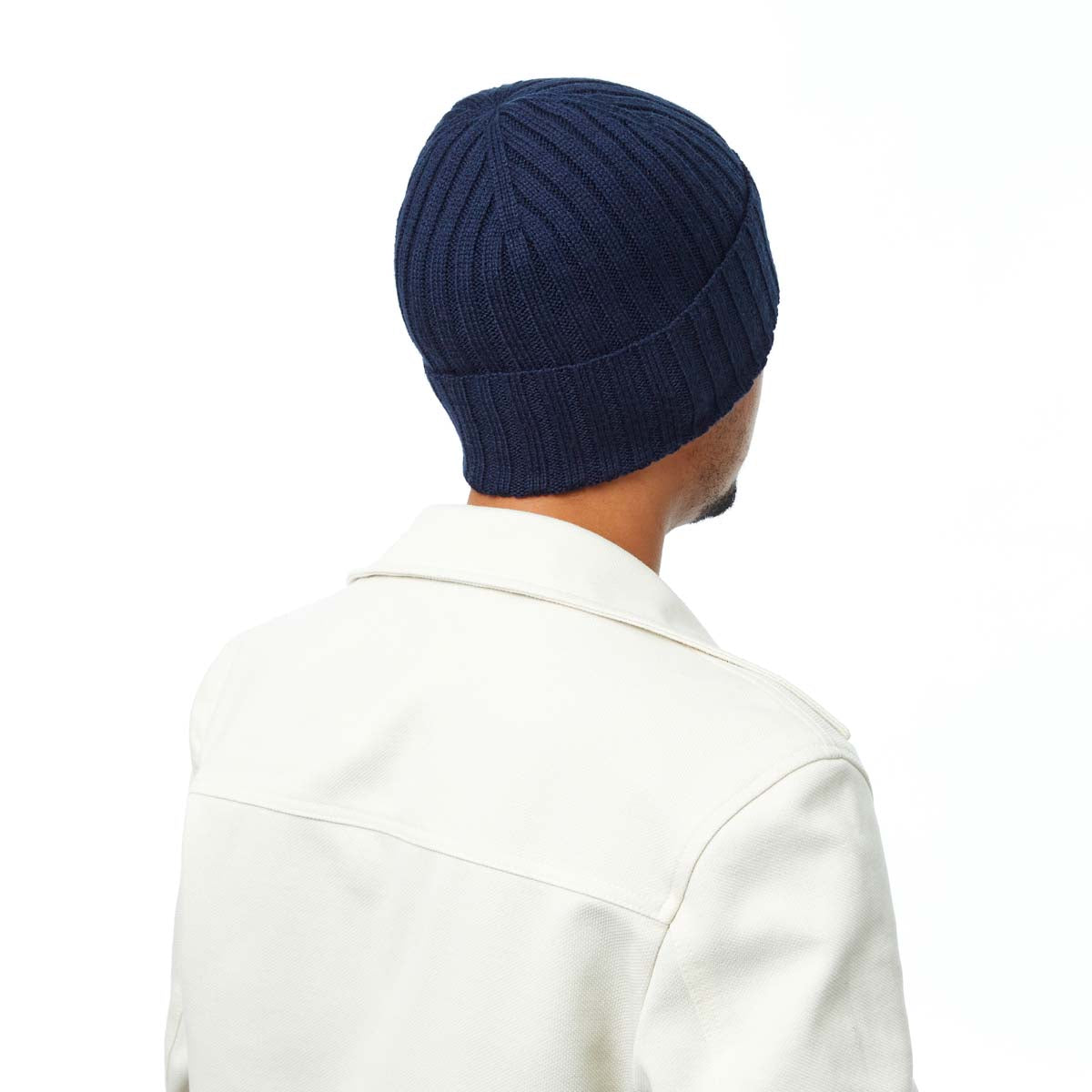 Bonnet Cotelé Uni Marine - Taille unique