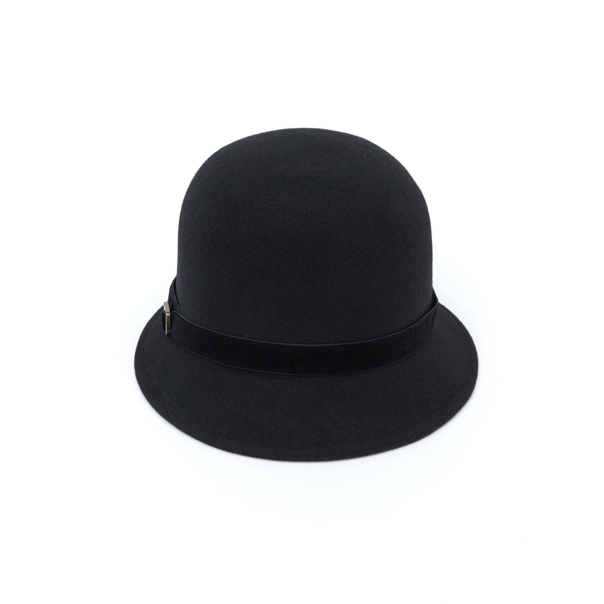 Chapeau en Laine Cloche Feutre Noir