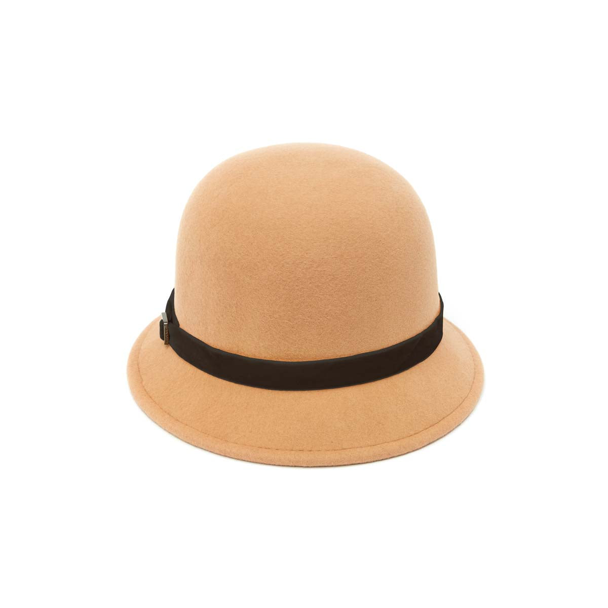 Chapeau en Laine Cloche Feutre Camel