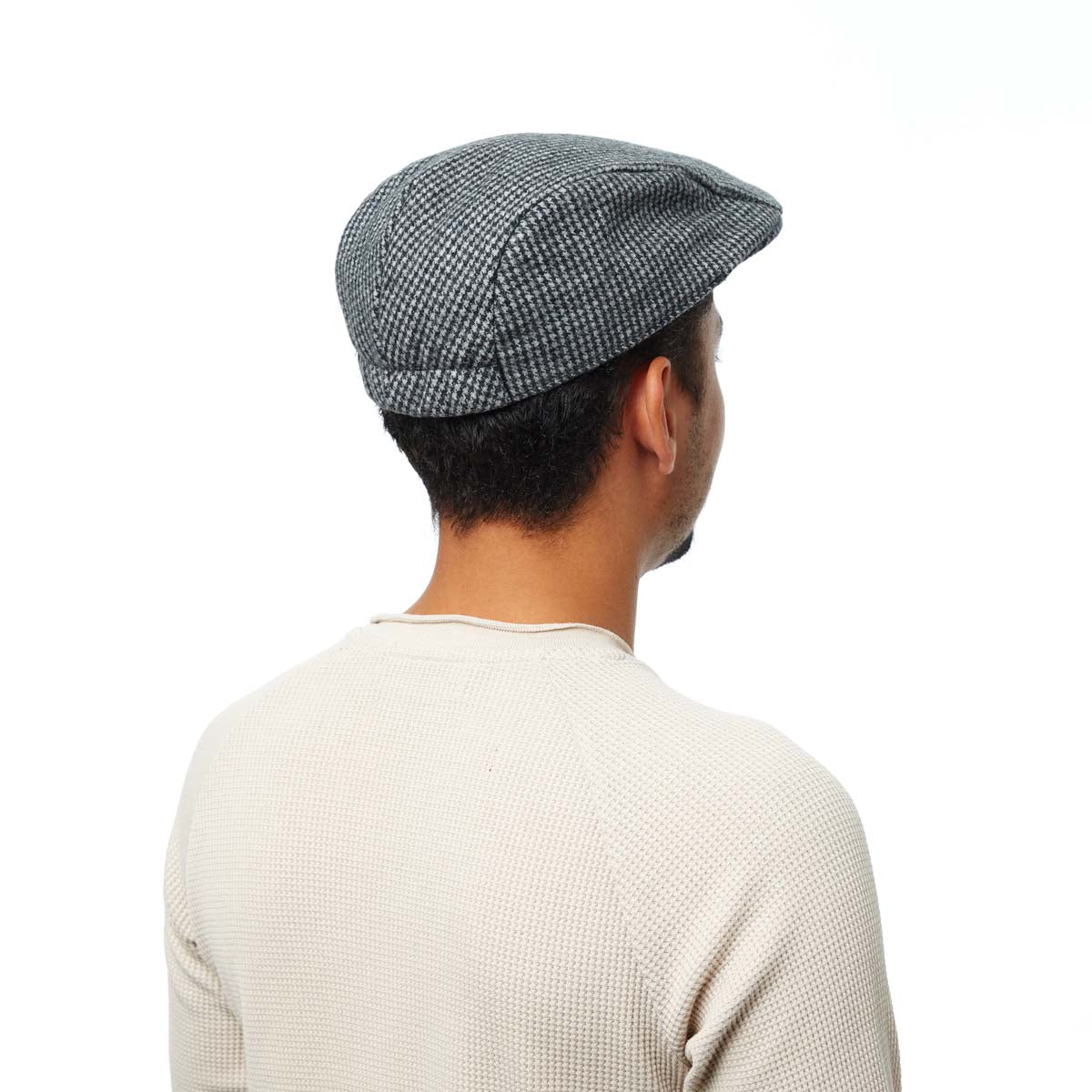 Casquette Plate en Polyester Gris