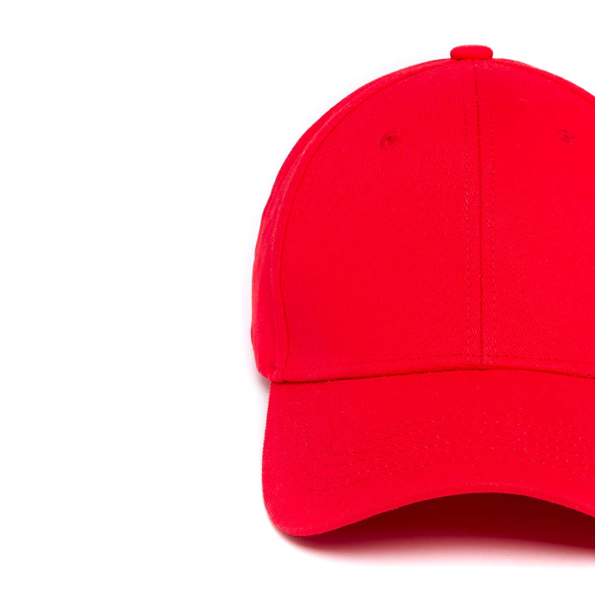 Casquette en 100% coton -  Rouge - Unisexe  - Anneau réglable - Draeger