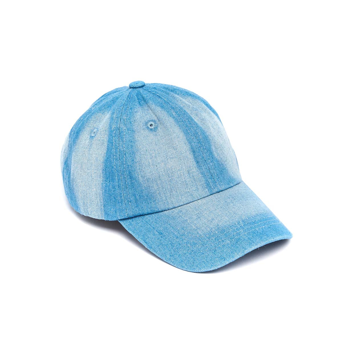 Casquette en 100% coton - Bleu Ciel - Effet Denim - Unisexe - Anneau réglable - Draeger