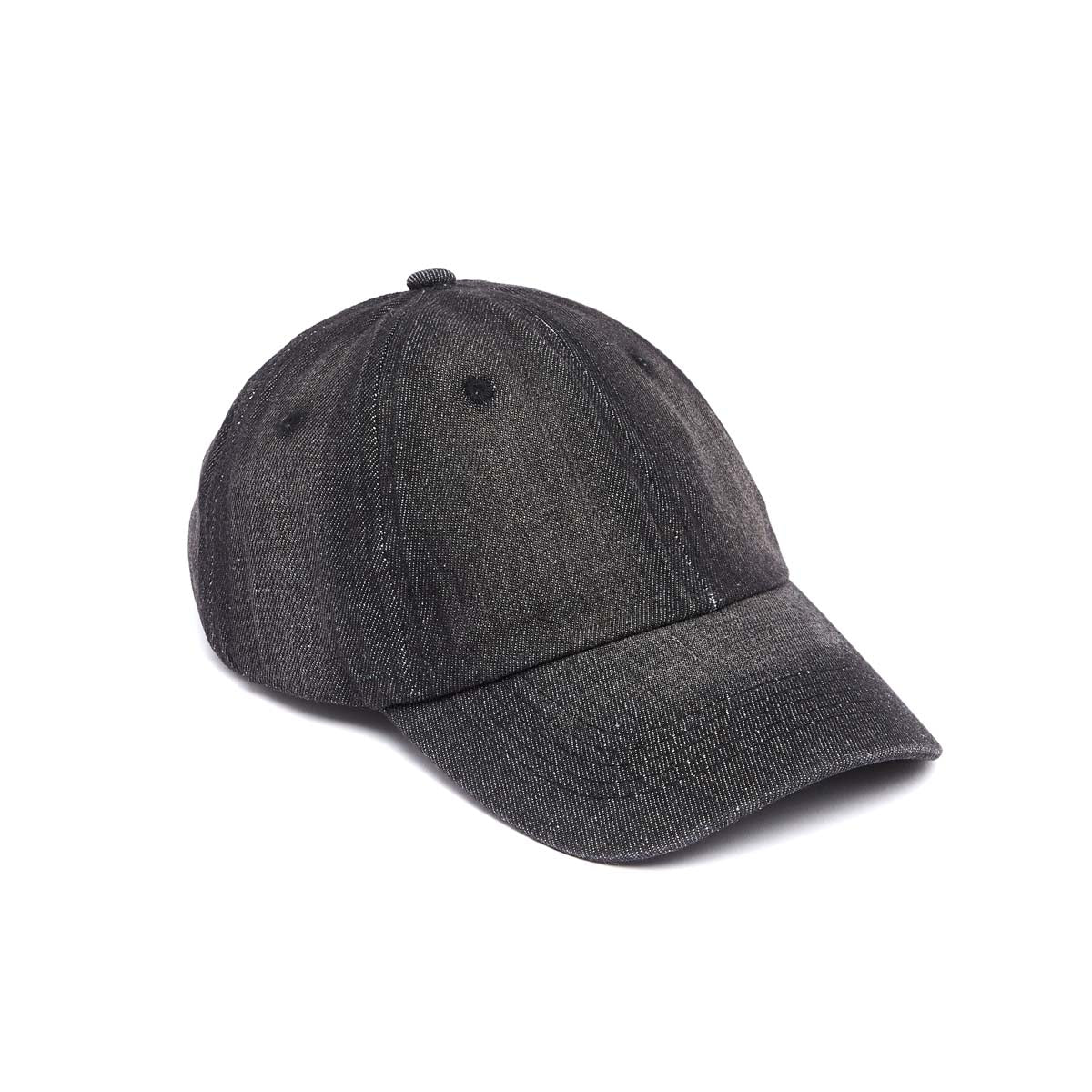 Casquette en 100% coton - Noir - Effet Denim - Unisexe - Anneau réglable - Draeger