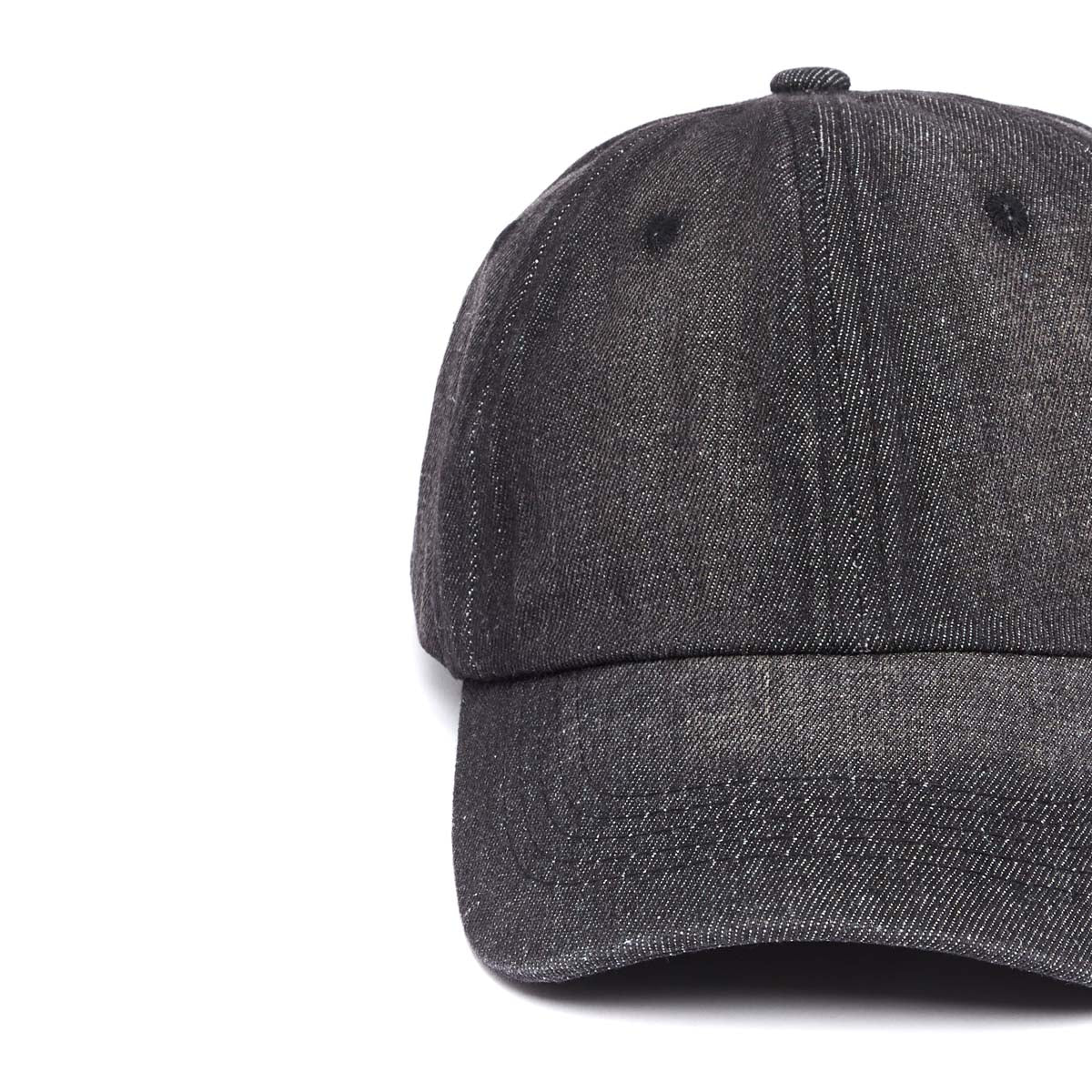 Casquette en 100% coton - Noir - Effet Denim - Unisexe - Anneau réglable - Draeger