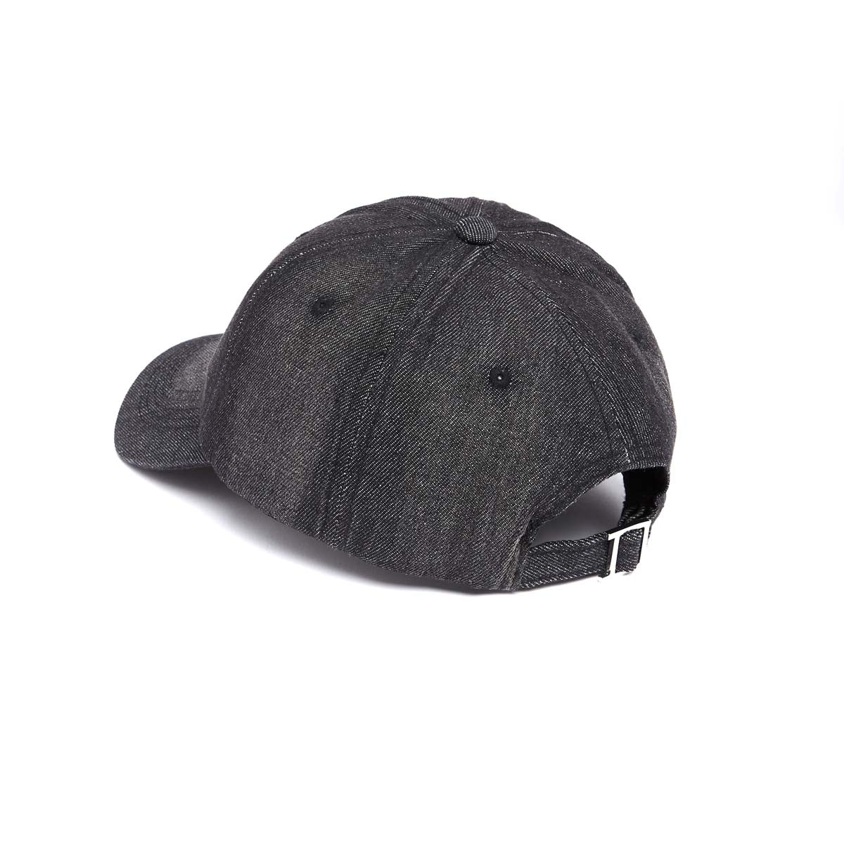 Casquette en 100% coton - Noir - Effet Denim - Unisexe - Anneau réglable - Draeger