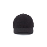 Casquette en Velour Noir - Homme - Taille Ajustable - 100% coton