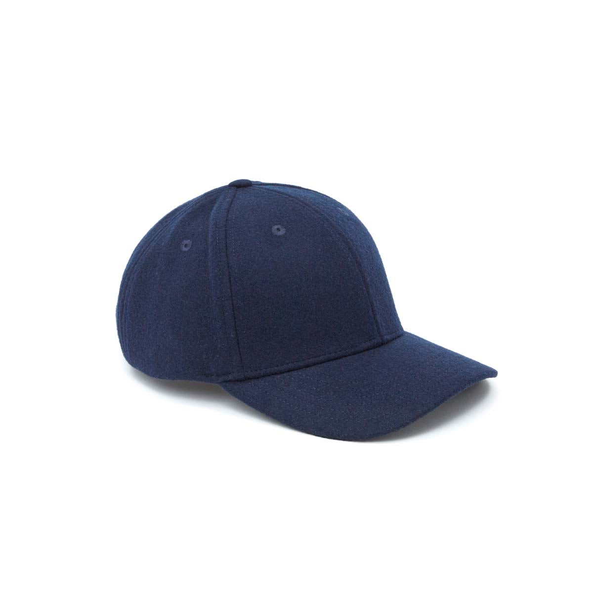 Casquette Feutre Bleu Marine - Homme -  Taille Ajustable - 100% coton