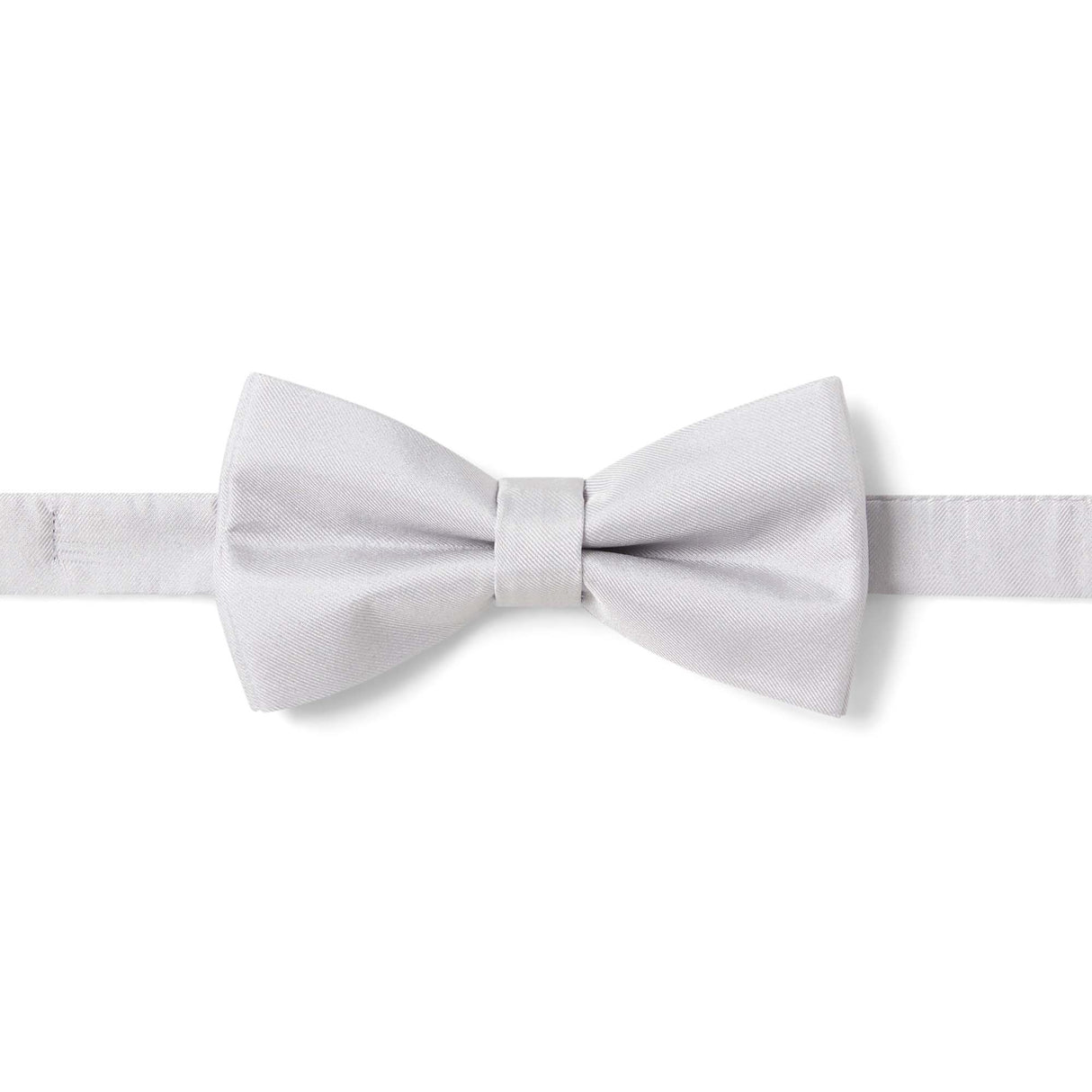 Light gray twill bow tie