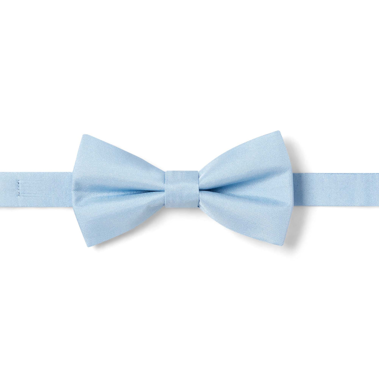 Sky blue twill bow tie