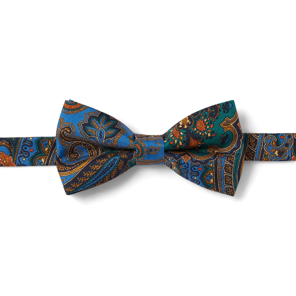 Noeud papillon Paisley bleu marine