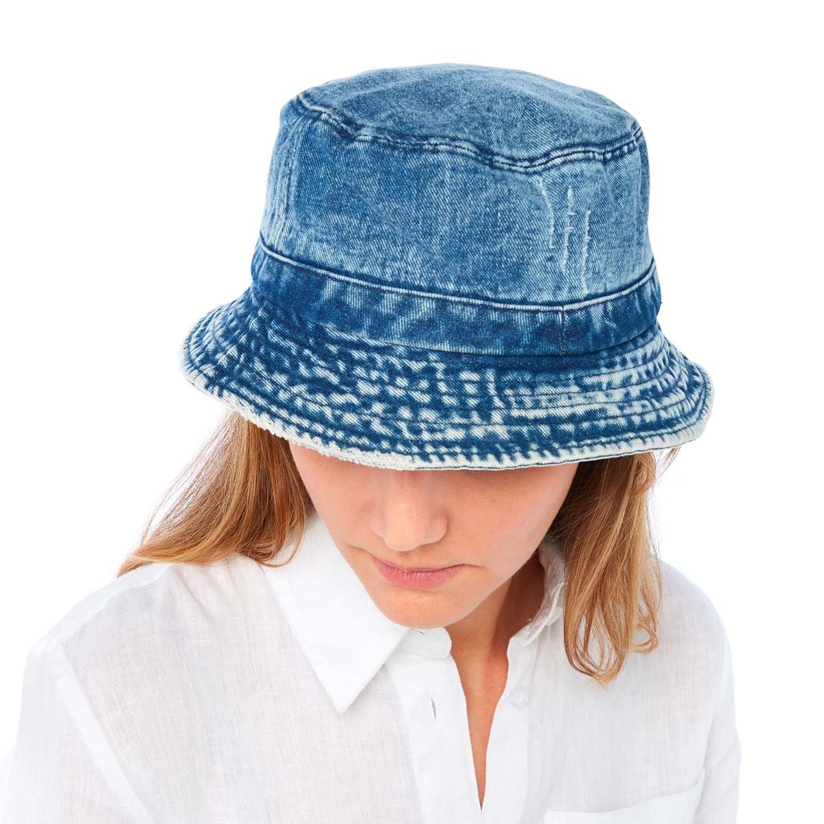 Bob Effet Denim - Bleu Foncé