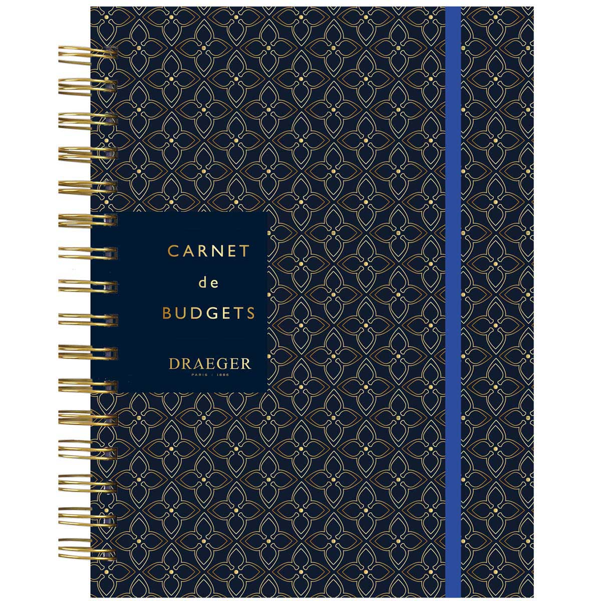 Carnet de budgets à spirales - A5 - Bleu marine