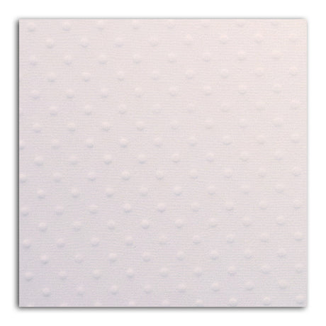 Lot de 5 Feuilles de Papier Scrapbooking Moucheté - Blanc à pois