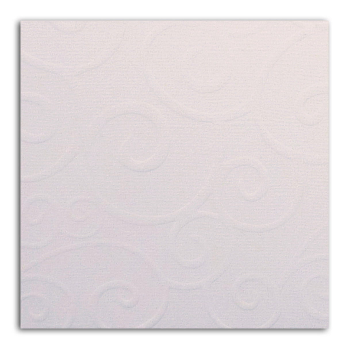 Lot de 5 Feuilles de Papier Scrapbooking Moucheté - Blanc arabesque