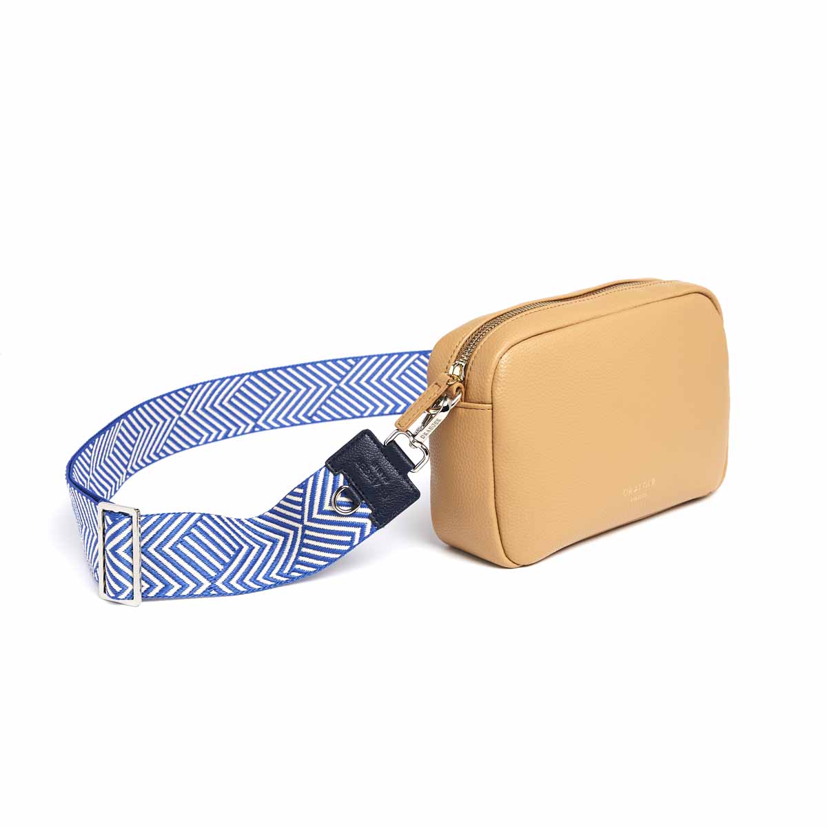 Bandoulière Pour Sac - Motif chevrons Bleu