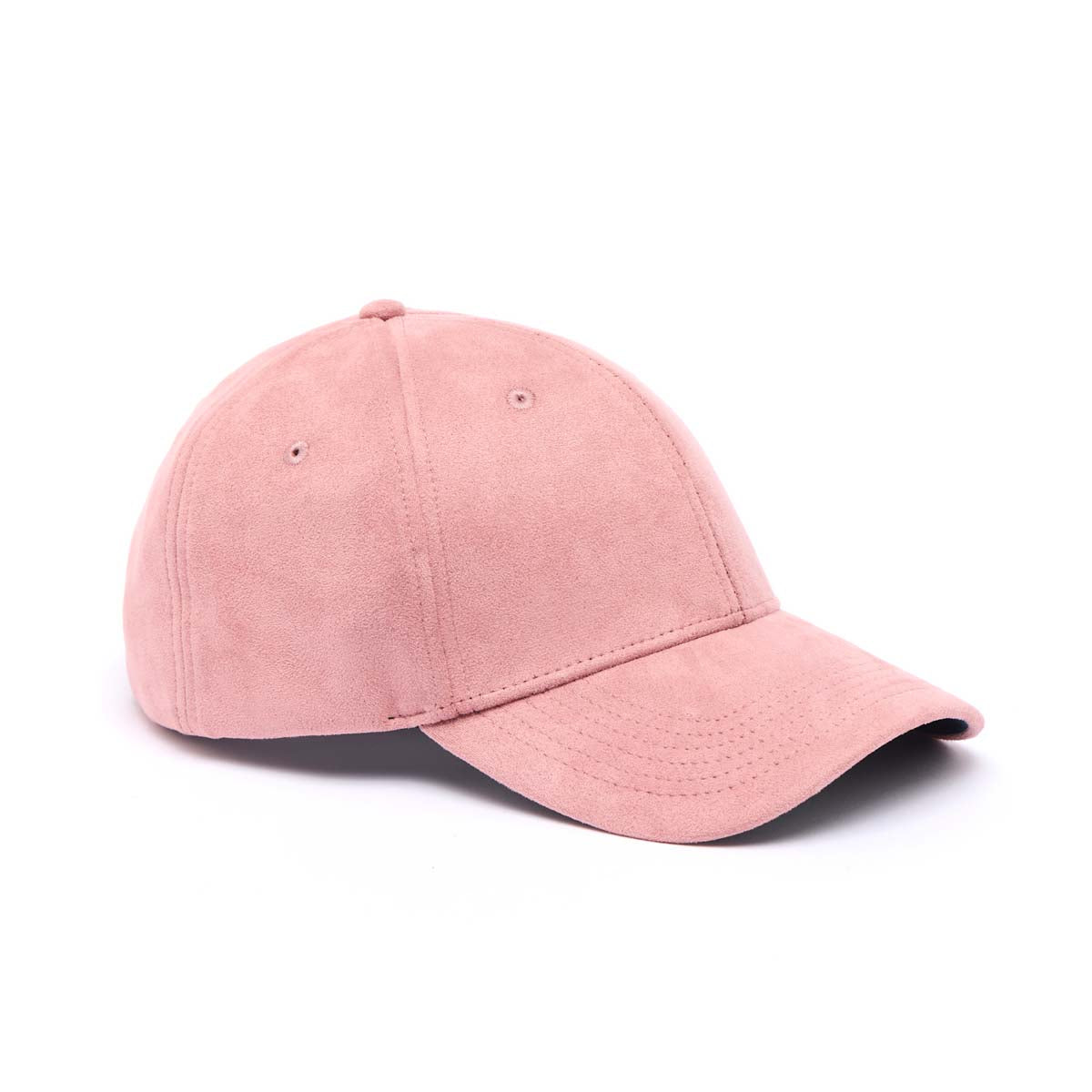 Casquette Effet Daim - Rose