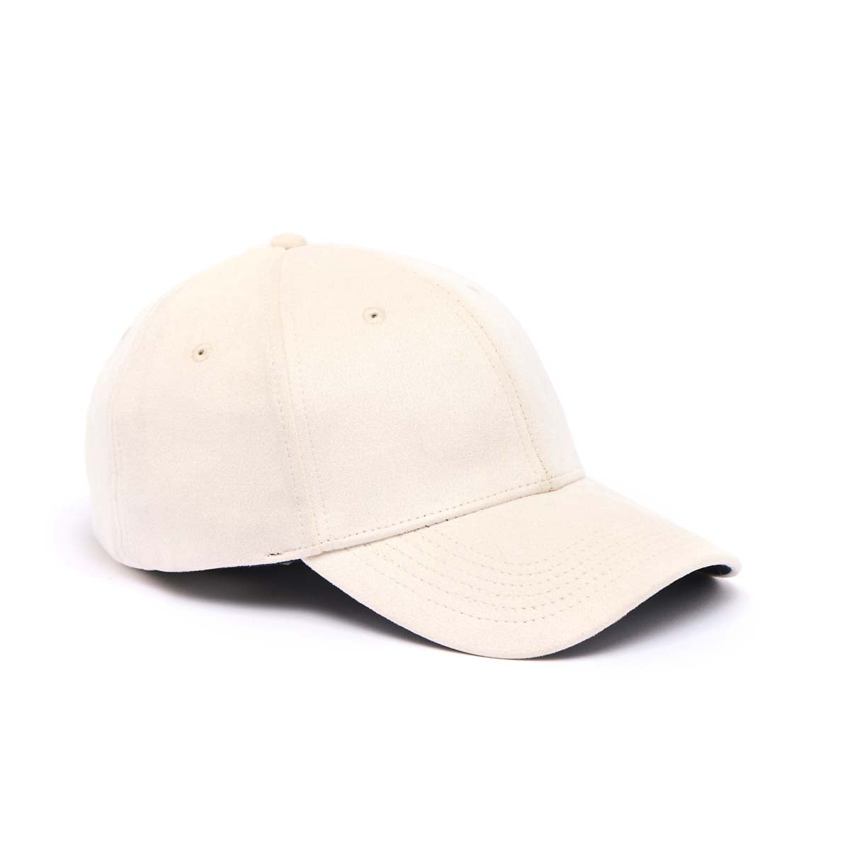 Casquette Effet Daim - Ivoire