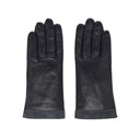 Gants Bi-Matière en Cuir d’Agneau - Noir