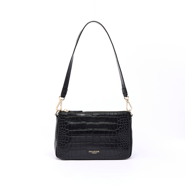 Sac Pochette Anna Croco - Noir