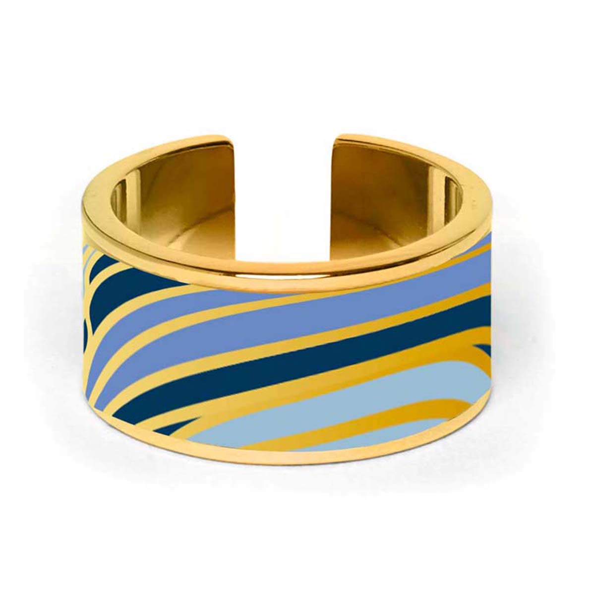 Bague Acier Tokyo Vague