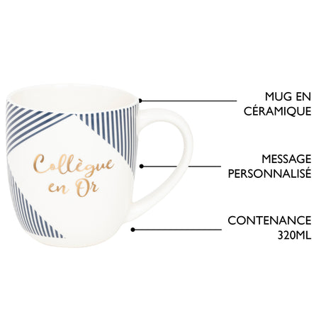 Mug Cadeau - Collègue en Or