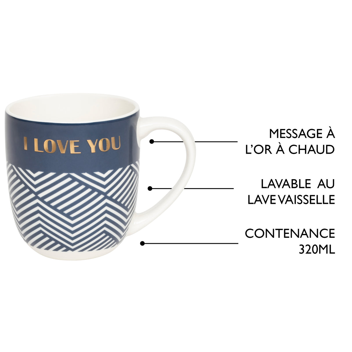 Mug cadeau - I love you