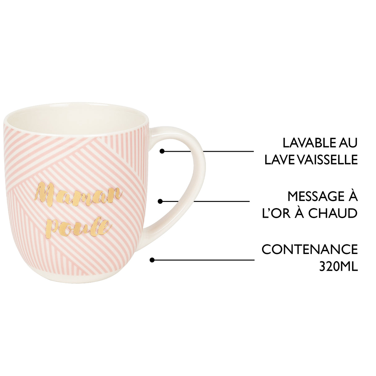 Mug En Céramique Avec Coffret Cadeau - Thème Famille