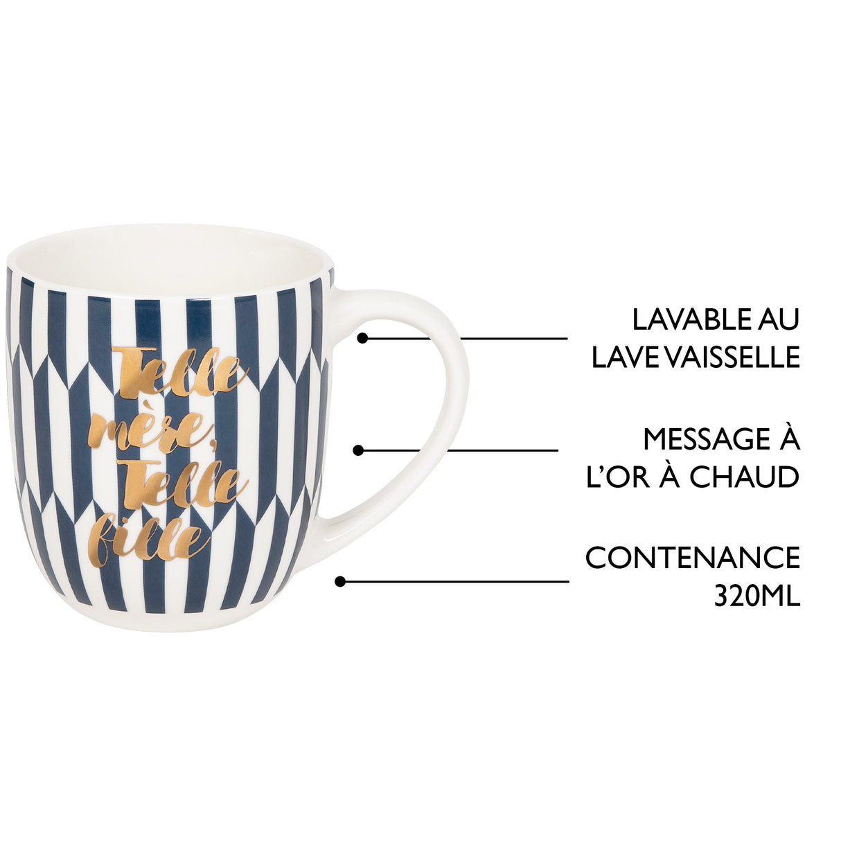 Mug En Céramique Avec Coffret Cadeau - Thème Famille