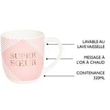 Mug En Céramique Avec Coffret Cadeau - Thème Famille