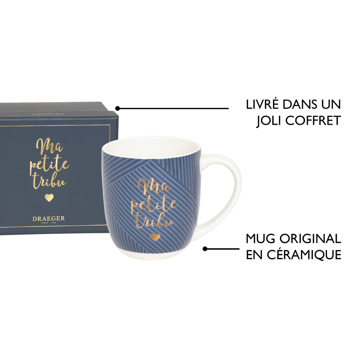 Mug En Céramique Avec Coffret Cadeau - Thème Famille