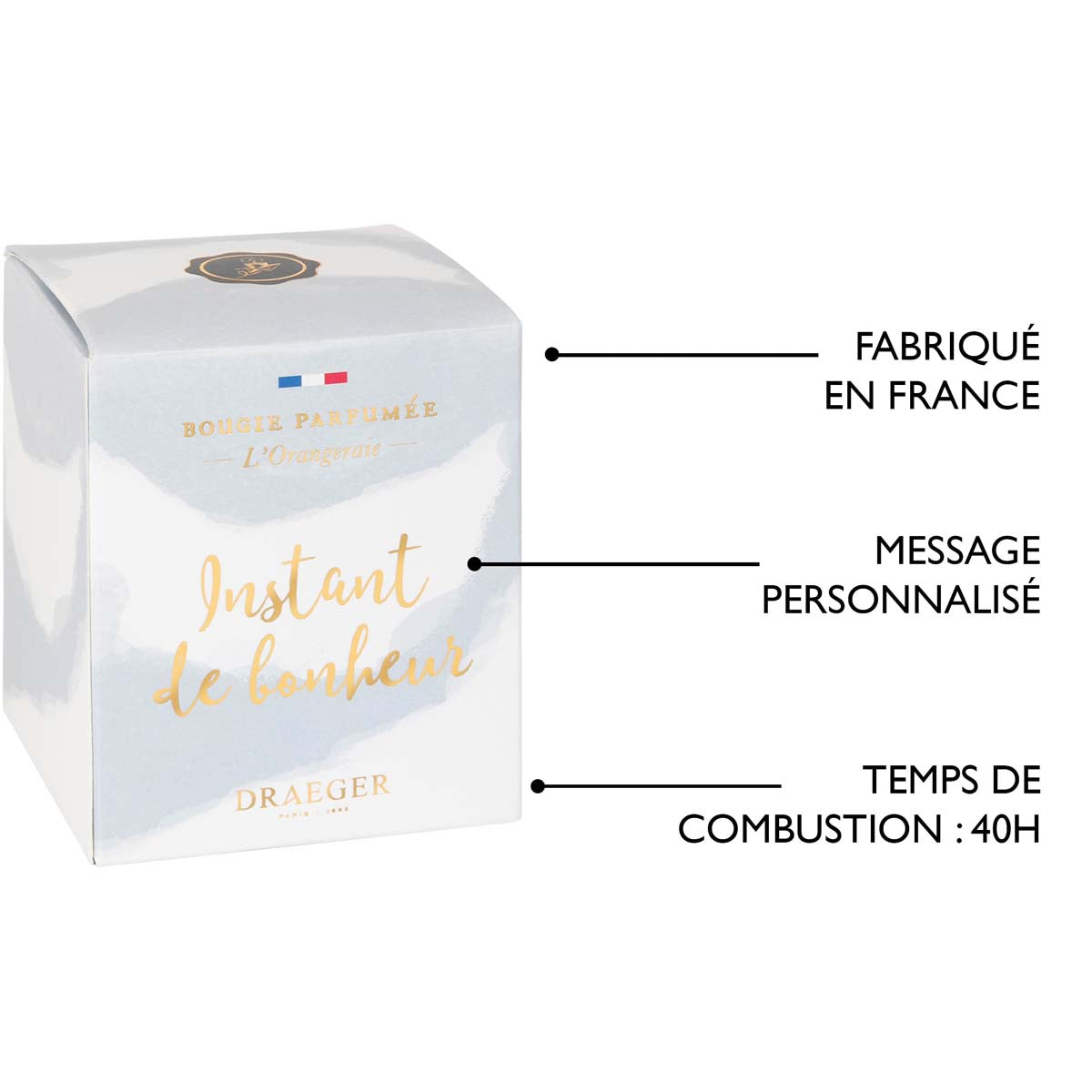 Bougie cadeau - Instant de bonheur