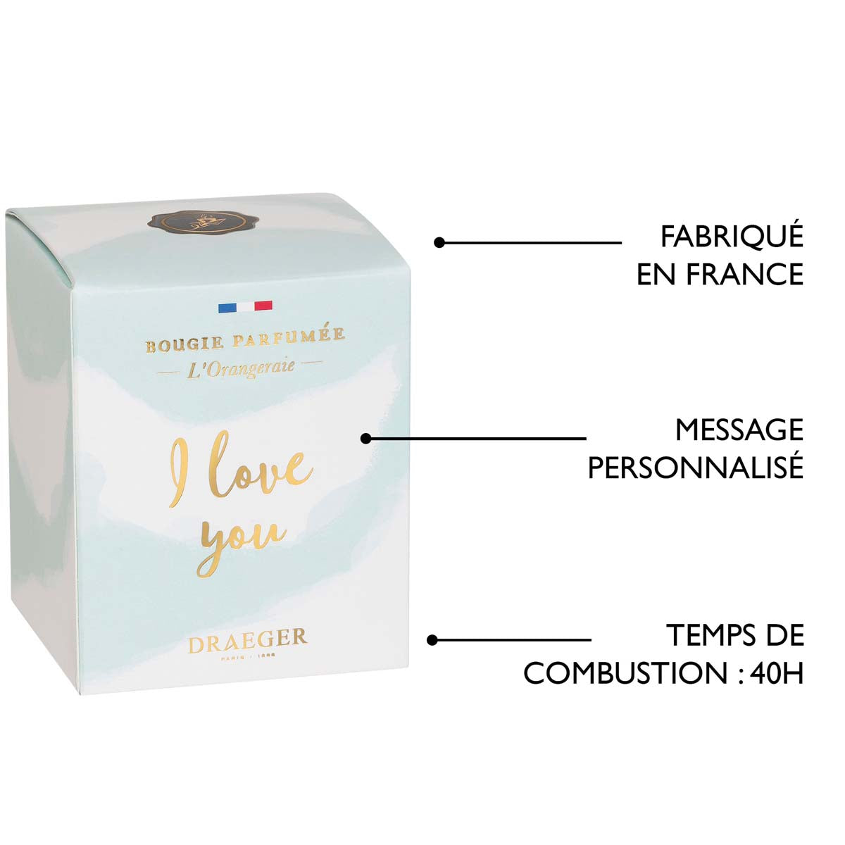 Bougie cadeau amour