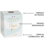 Bougie cadeau - I love you