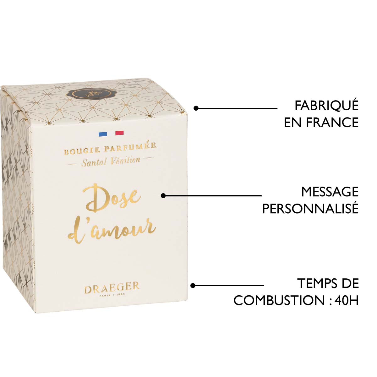 Bougie cadeau - Dose d'amour