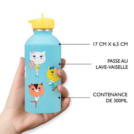 Children's stainless steel bottle - Kittens