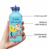 Children's stainless steel bottle - I love cycling