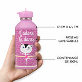 Children's stainless steel bottle - I love dancing