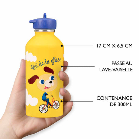 Children's stainless steel bottle - King of skiing